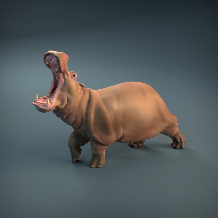 Hippo - Animal Den Miniatures