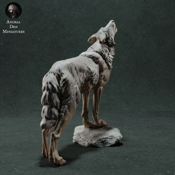 Howling Wolf - Animal Den Miniatures