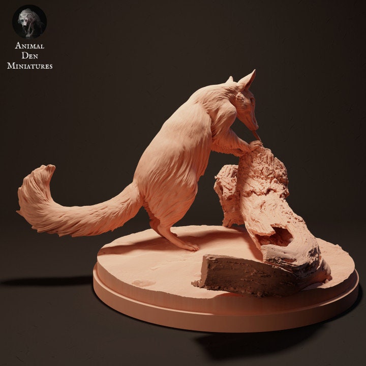 Numbat Eating - UNPAINTED -Animal Den Miniatures