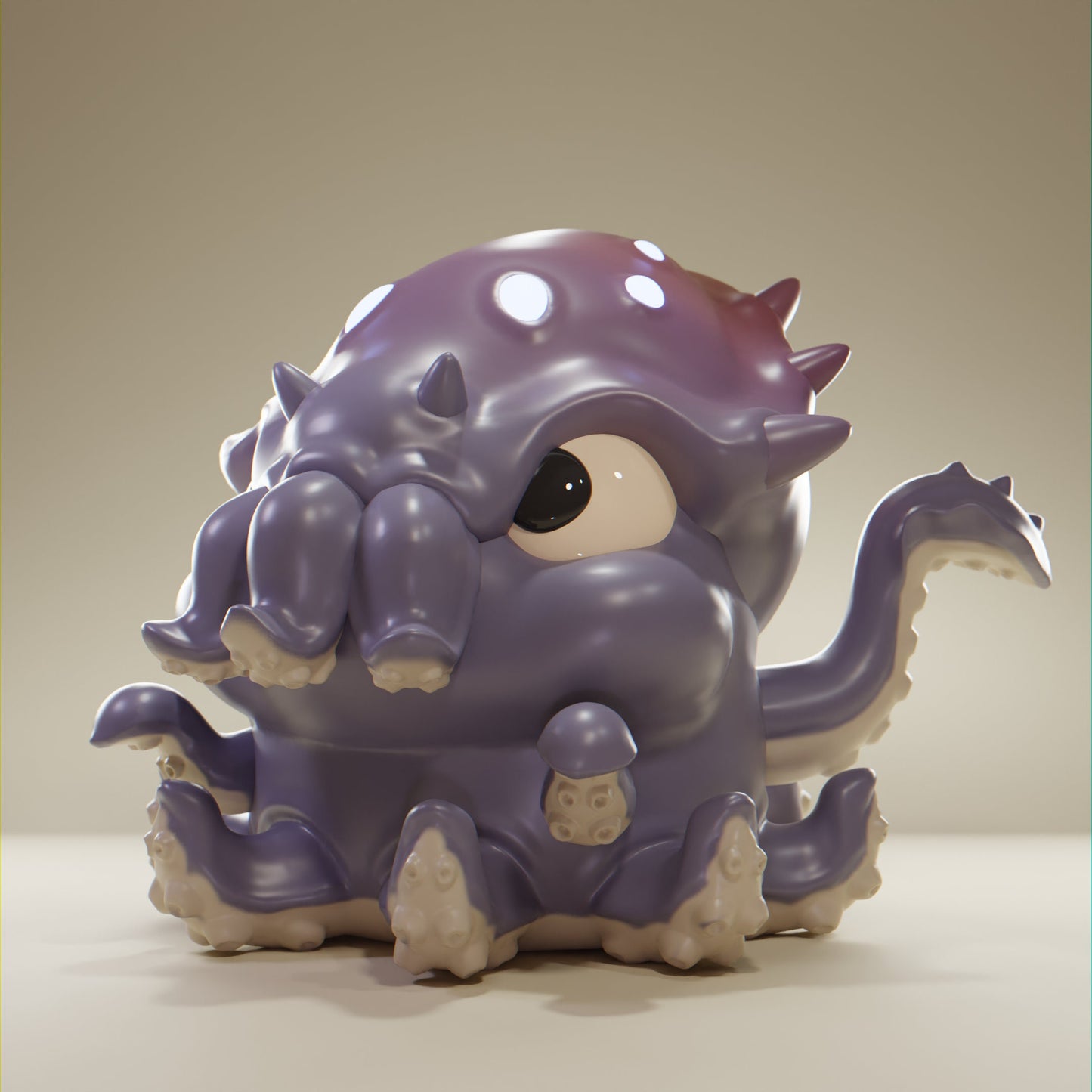 SquidOctopus - UNPAINTED - Grumpii Art Toy