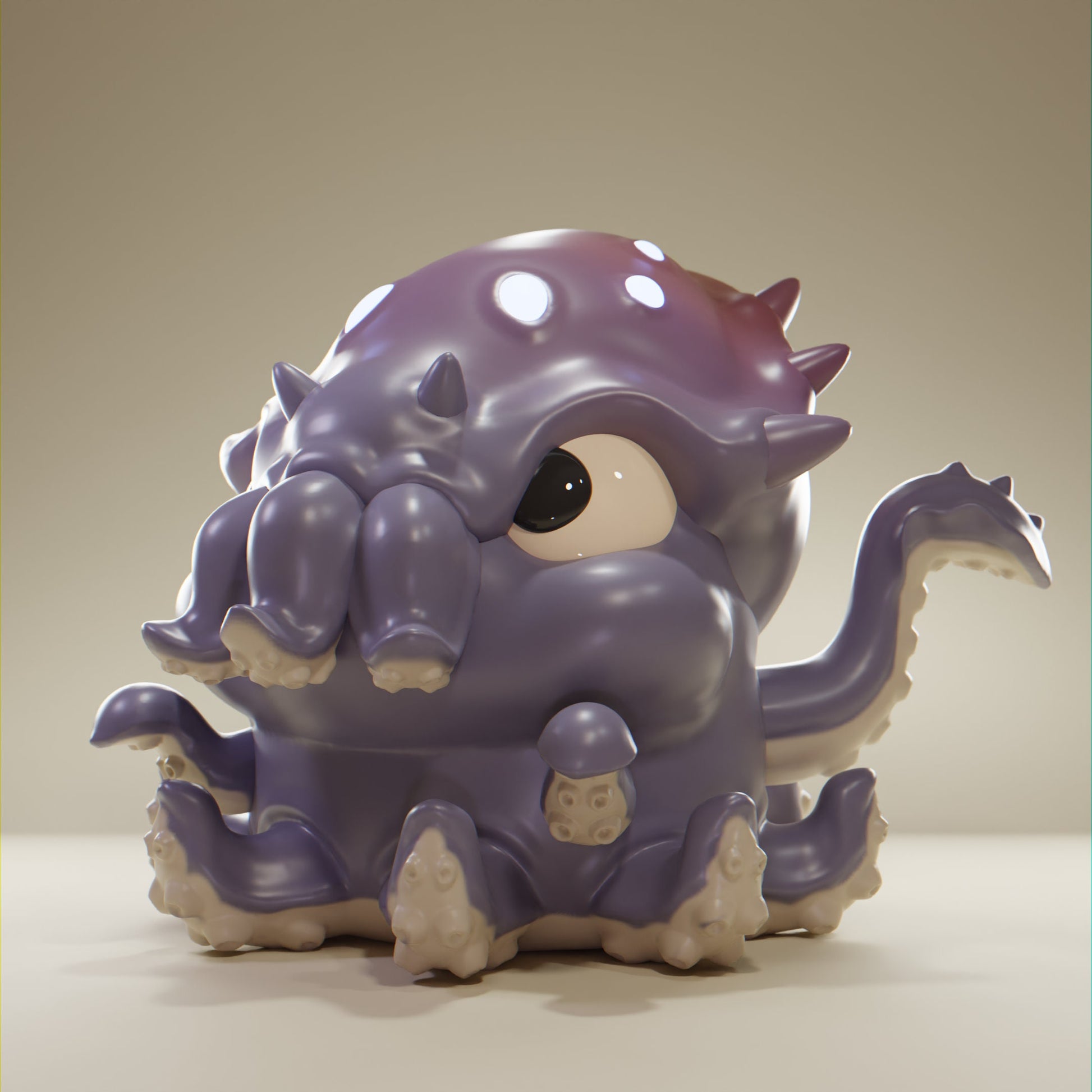 SquidOctopus - UNPAINTED - Grumpii Art Toy