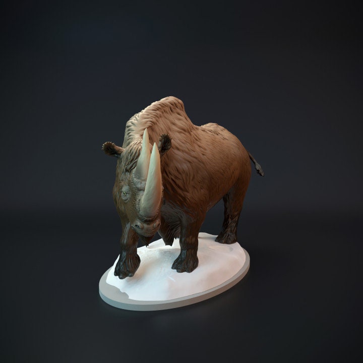 Woolly Rhinoceros - UNPAINTED - Dino and Dog Miniatures