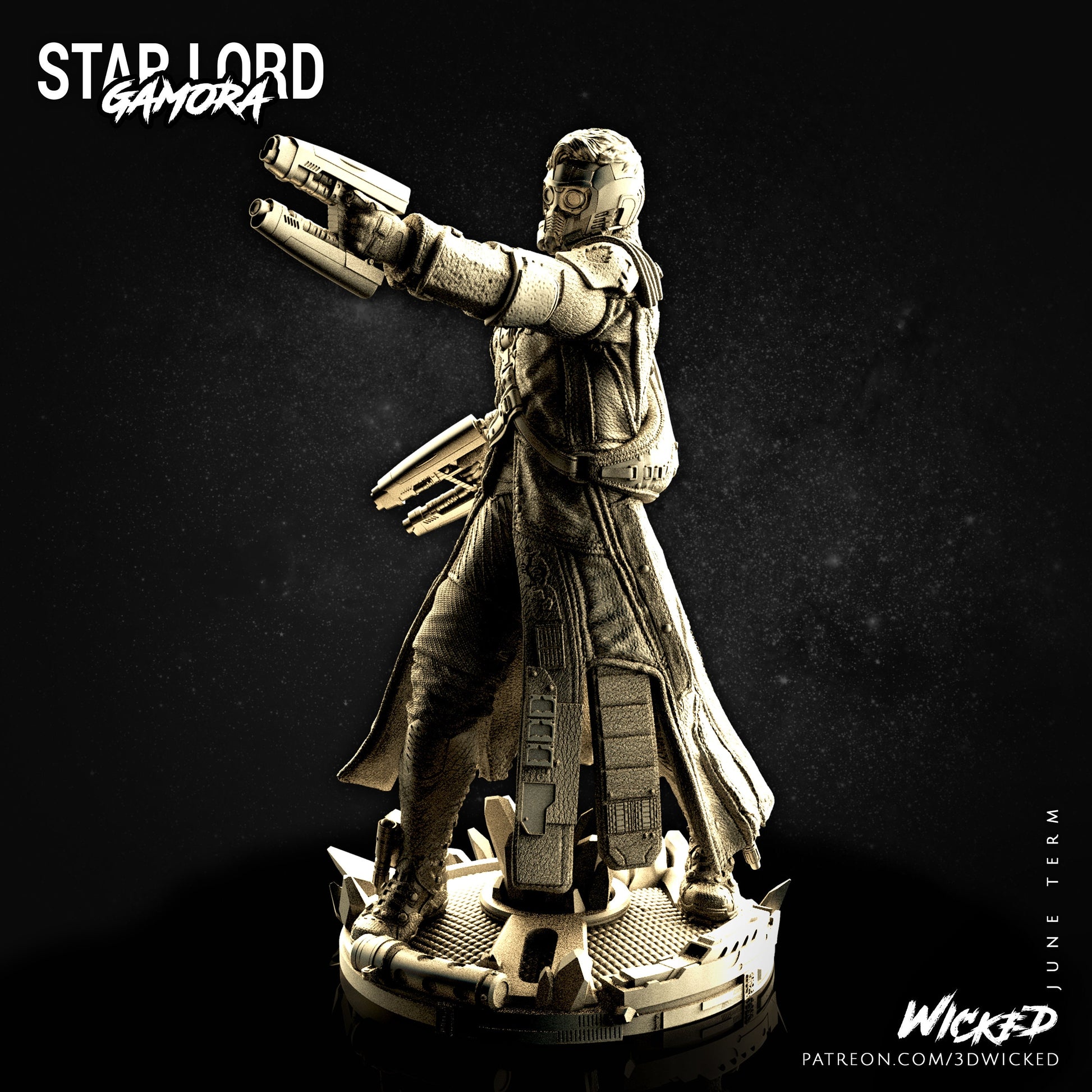 Starlord- UNPAINTED - Wicked 3D Models