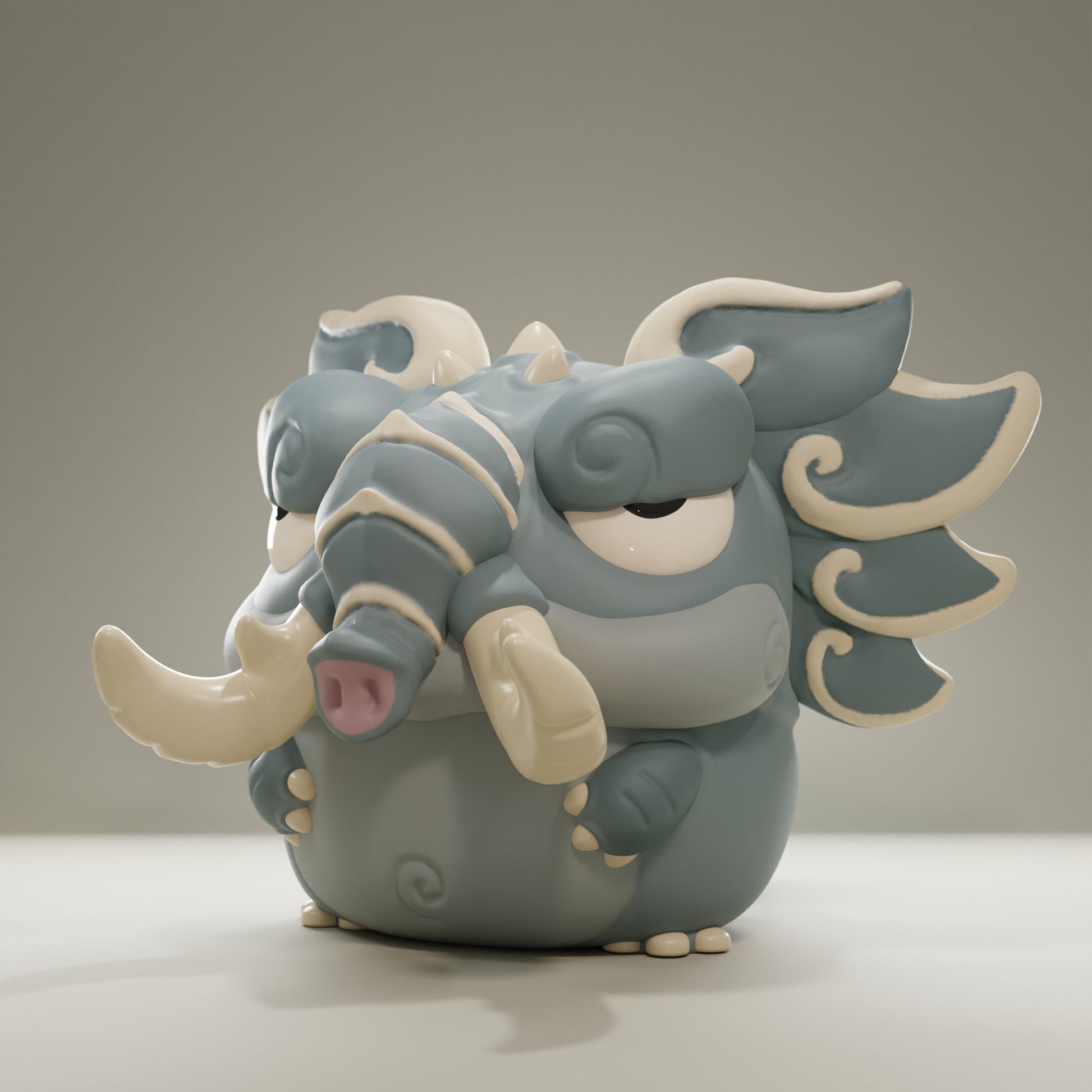 Elephant - UNPAINTED - Grumpii Art Toy
