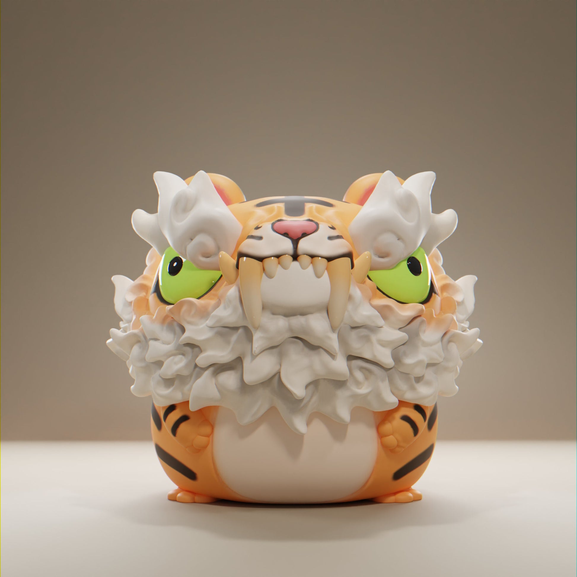 Tiger - UNPAINTED - Grumpii Art Toy