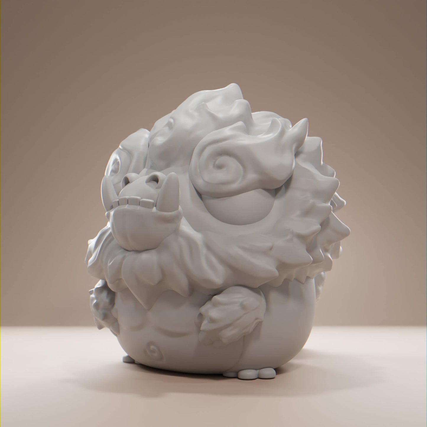 KiiKong - UNPAINTED - Grumpii Art Toy