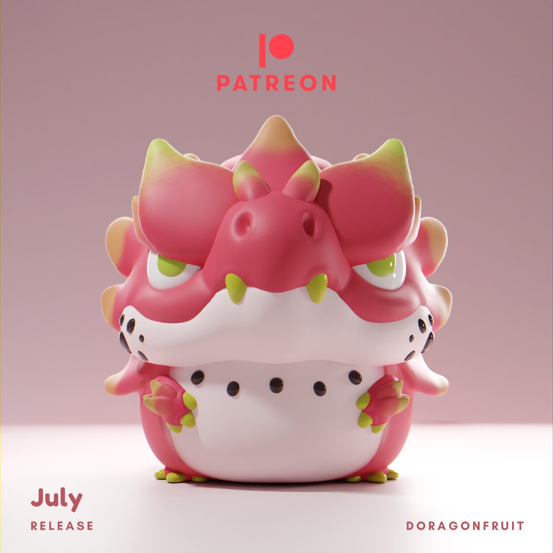 Doragonfruit - UNPAINTED - Grumpii Art Toy