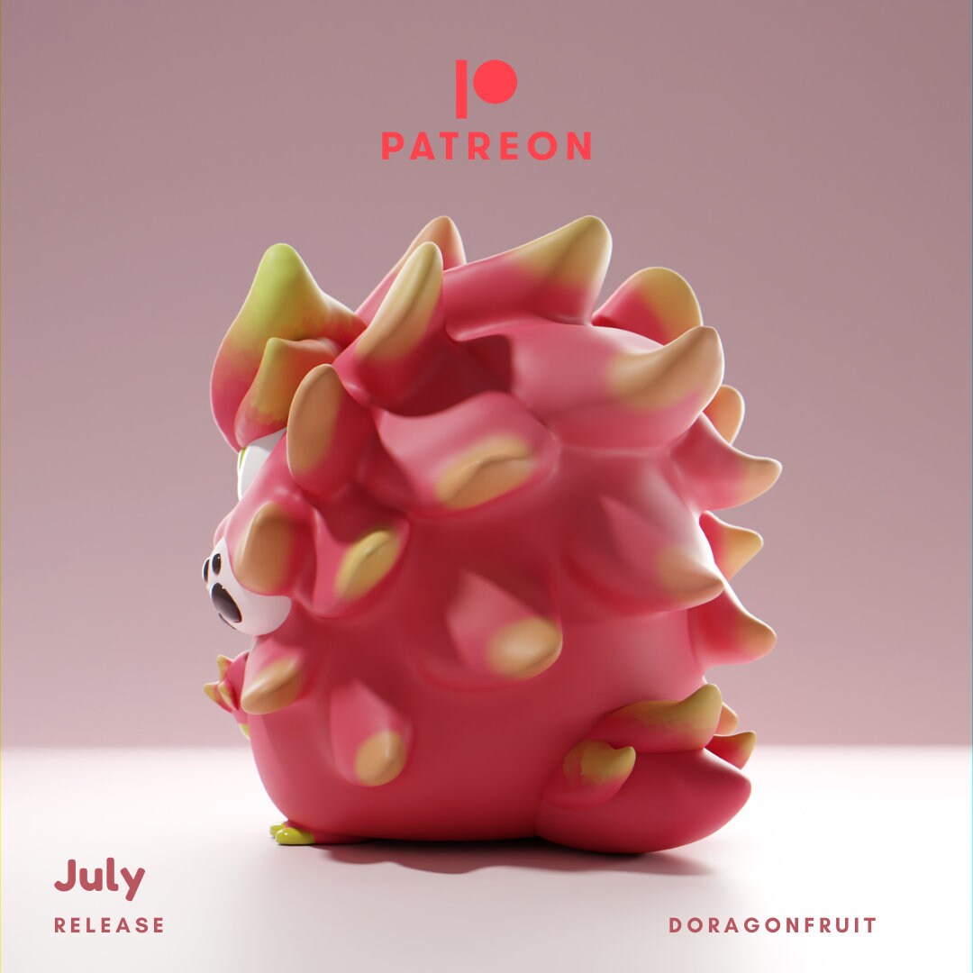Doragonfruit - UNPAINTED - Grumpii Art Toy