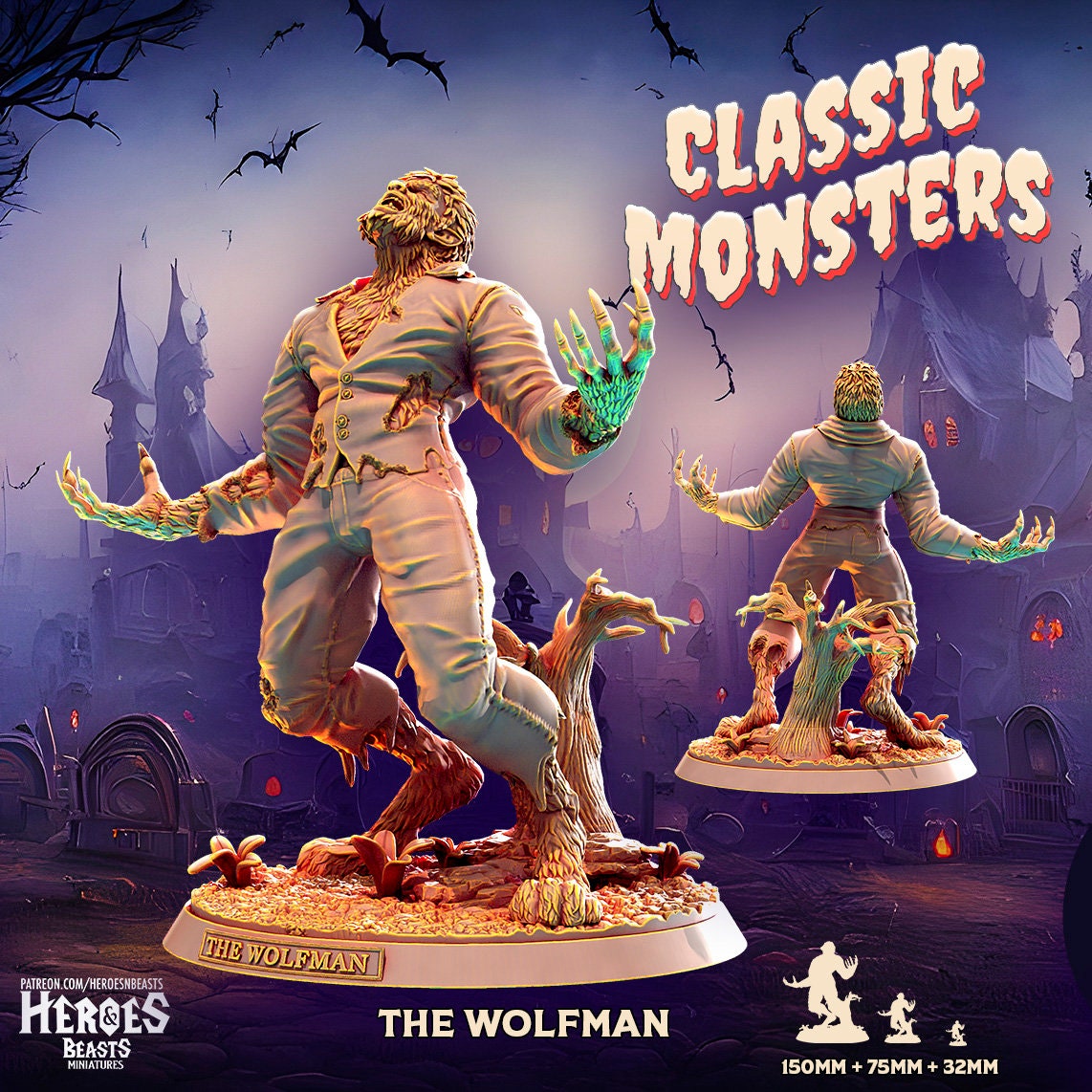 Wolfman - Classic Monster Collection - Heroes and Beasts