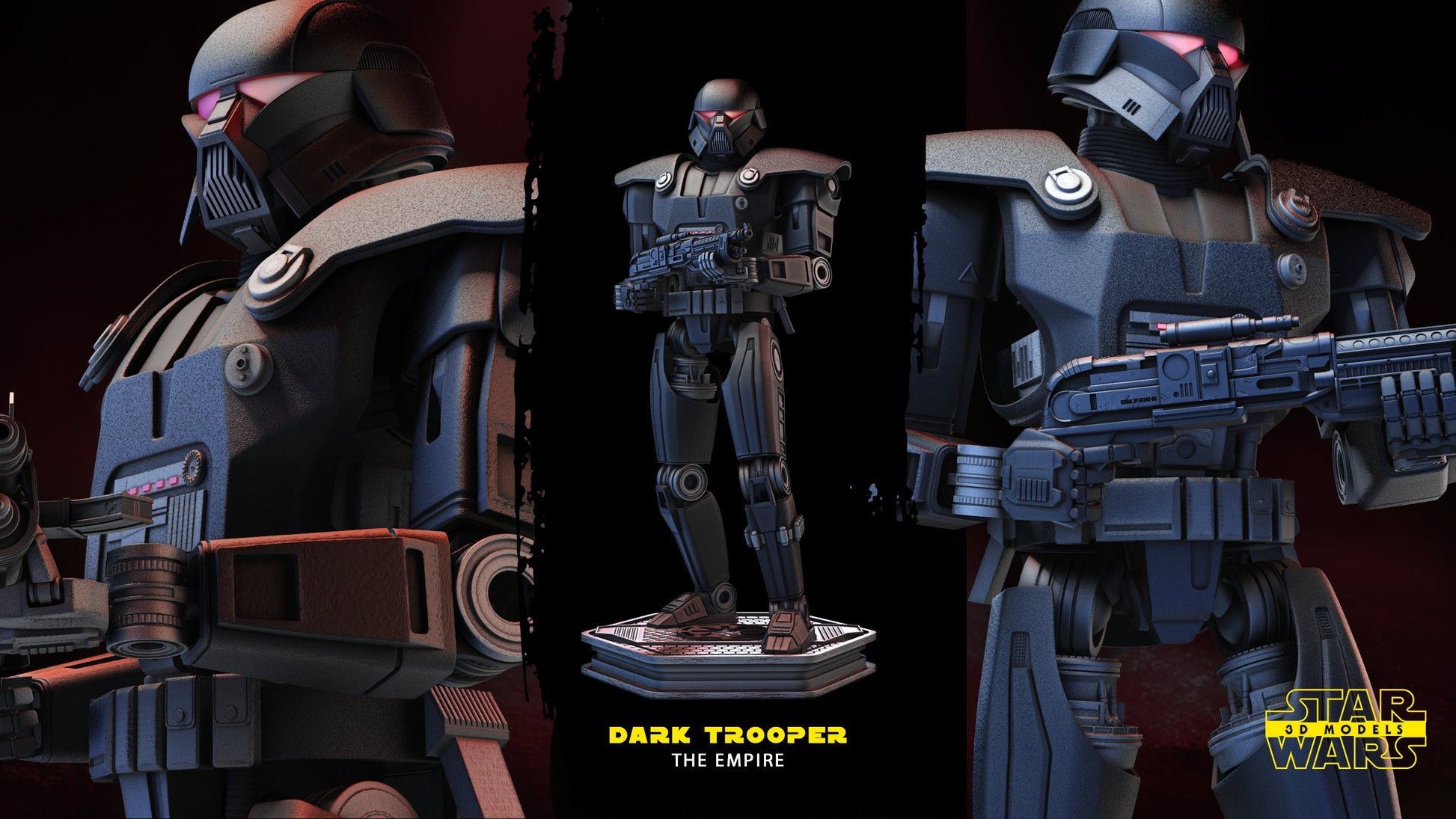 Dark Trooper - Star Wars 3D Models