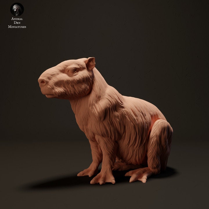 Capybara - UNPAINTED - Animal Den Miniatures