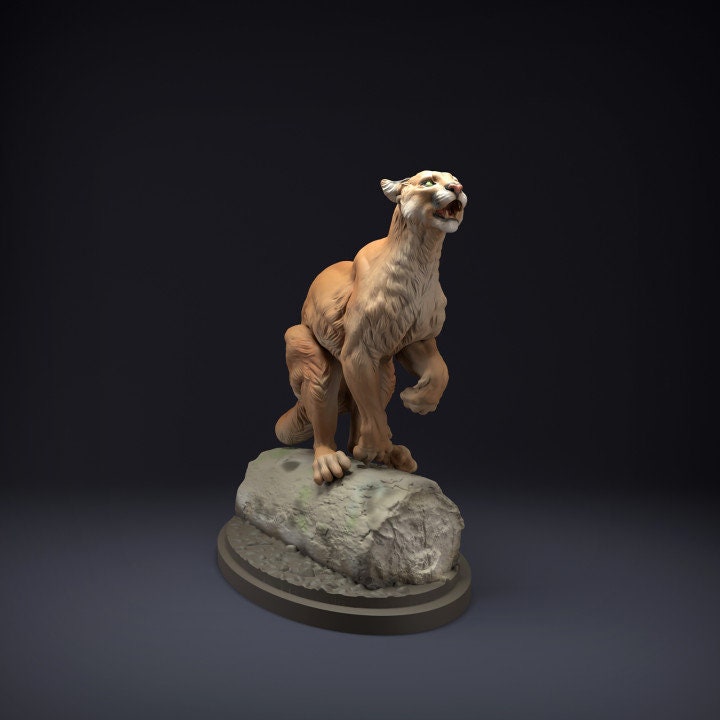 Mountain Lion - UNPAINTED - Animal Den Miniatures
