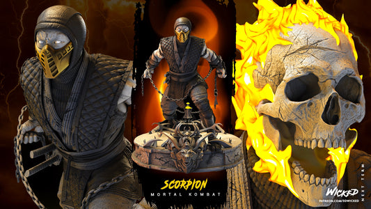 Scorpion - UNPAINTED - Wicked 3d Prints
