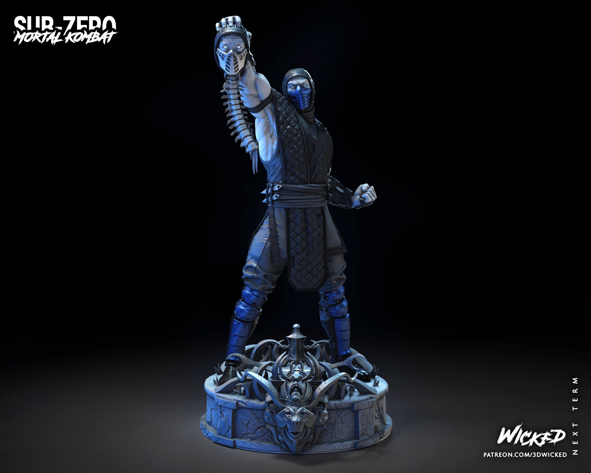 Sub Zero - UNPAINTED - Wicked 3d Prints