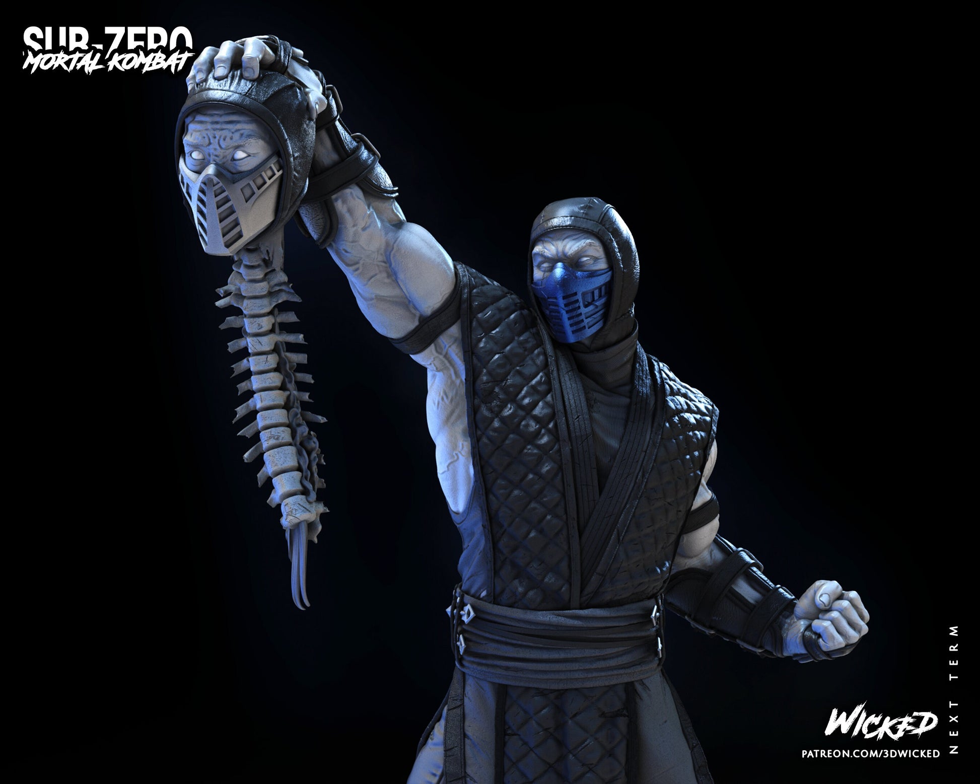 Sub Zero - UNPAINTED - Wicked 3d Prints