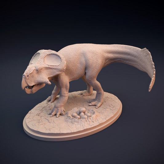 Protoceratops protecting nest - Dino and Dog Miniatures
