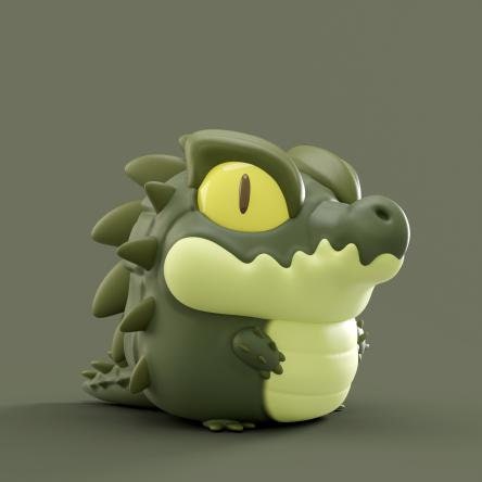 Croc - UNPAINTED - Grumpii Art Toy