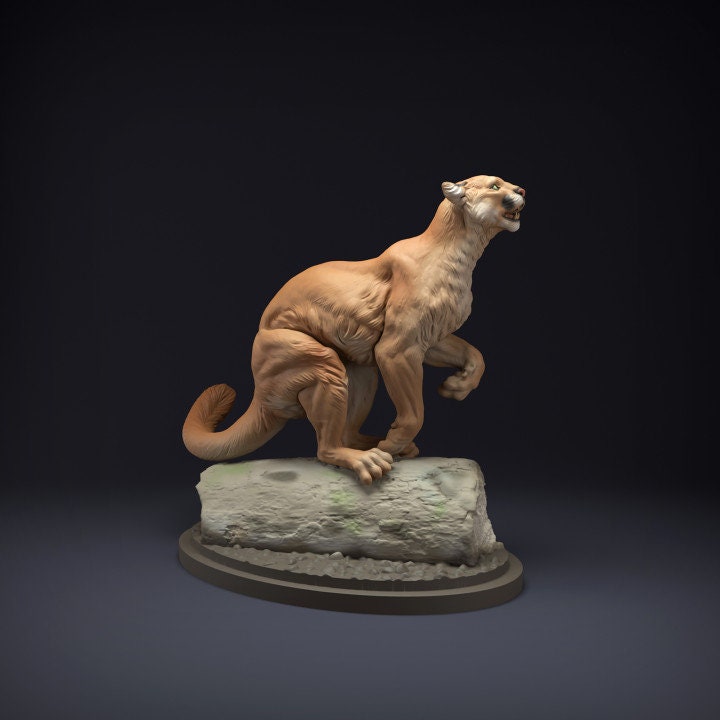 Mountain Lion - UNPAINTED - Animal Den Miniatures
