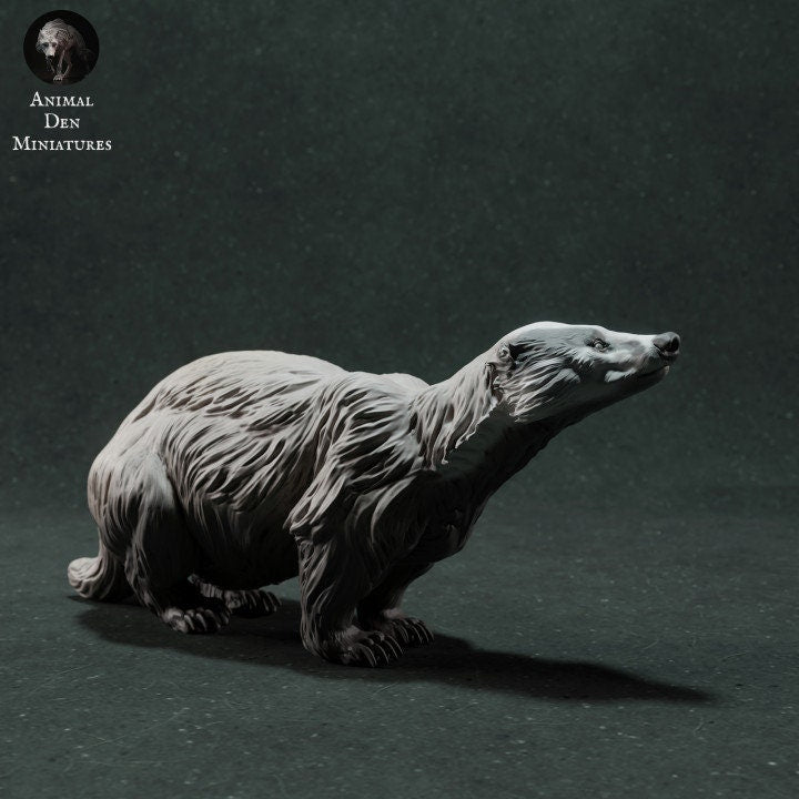 European Badger - UNPAINTED - Animal Den Miniatures