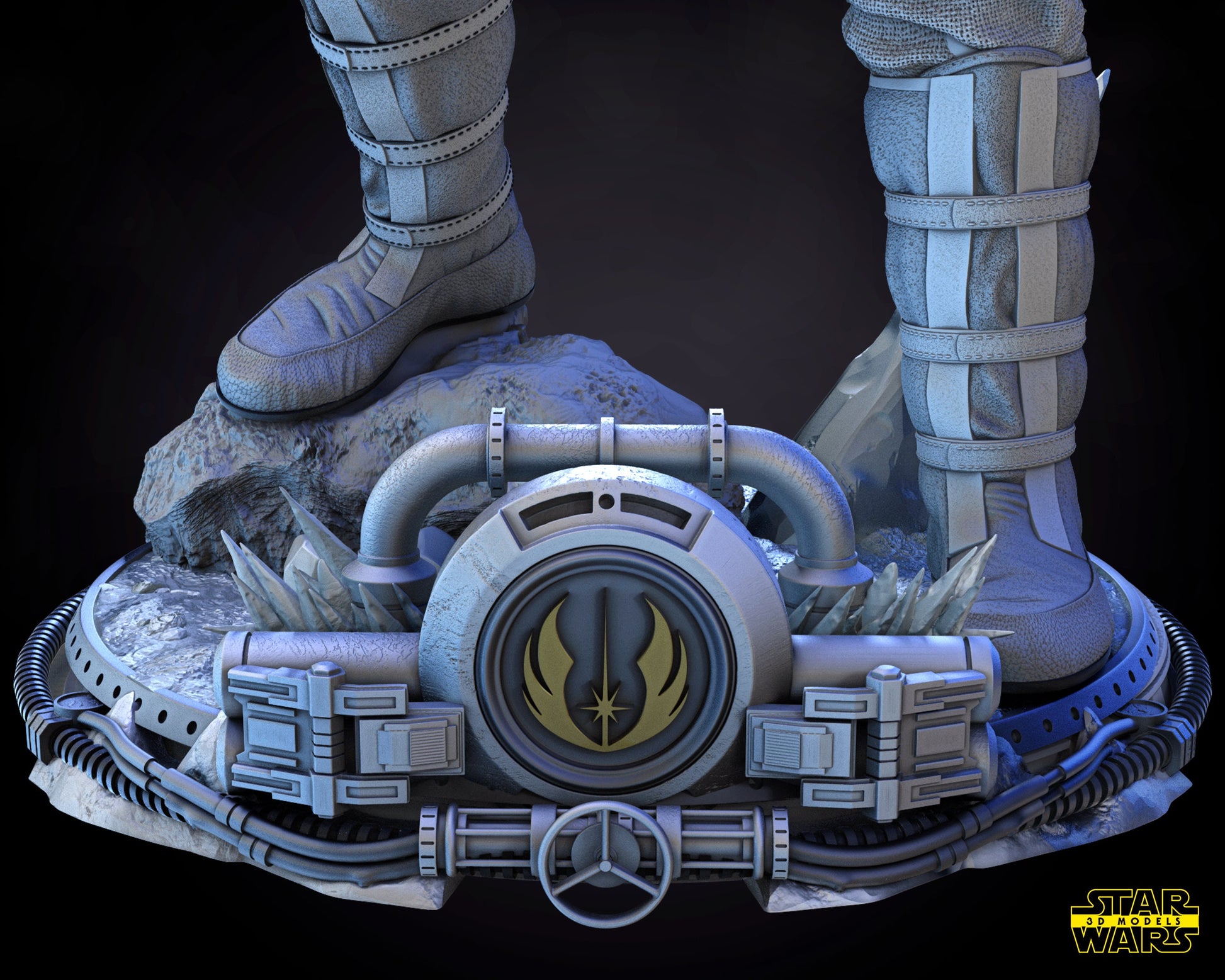 Han Solo Snow suit - UNPAINTED FAN ART - Star Wars 3D Models