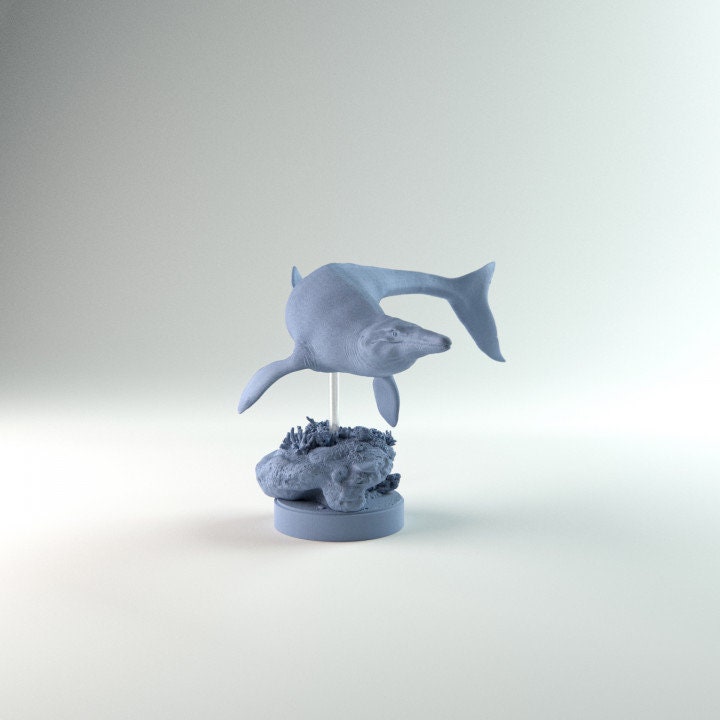 Tylosaurus swimming - Dino and Dog Miniatures