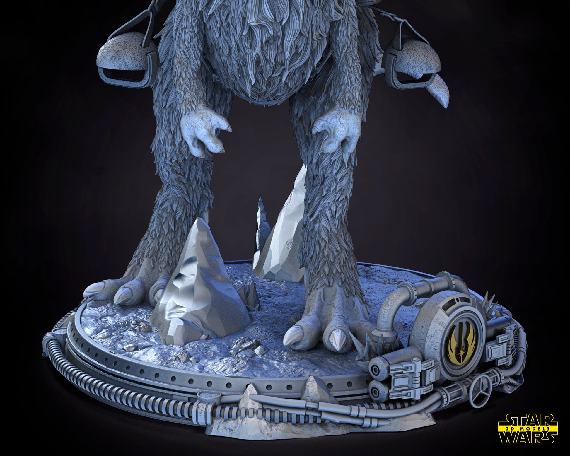 Taun Taun - UNPAINTED - Star Wars 3D Models