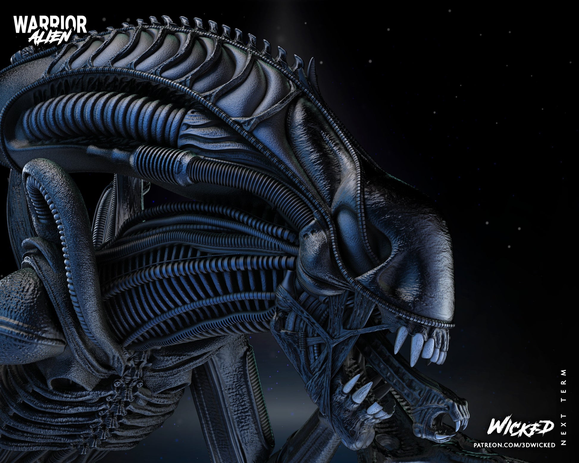 Alien Warrior - Wicked 3D Models