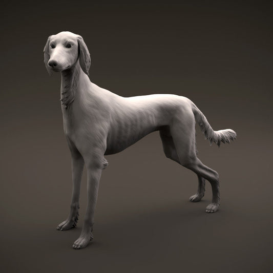 Saluki - 3D Resin Figure/Print - Dino and Dog Miniatures