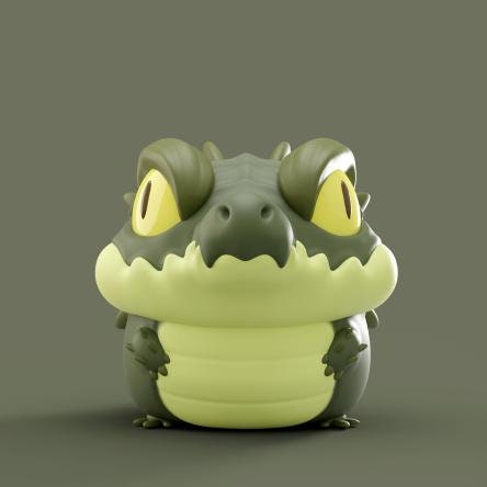 Croc - UNPAINTED - Grumpii Art Toy