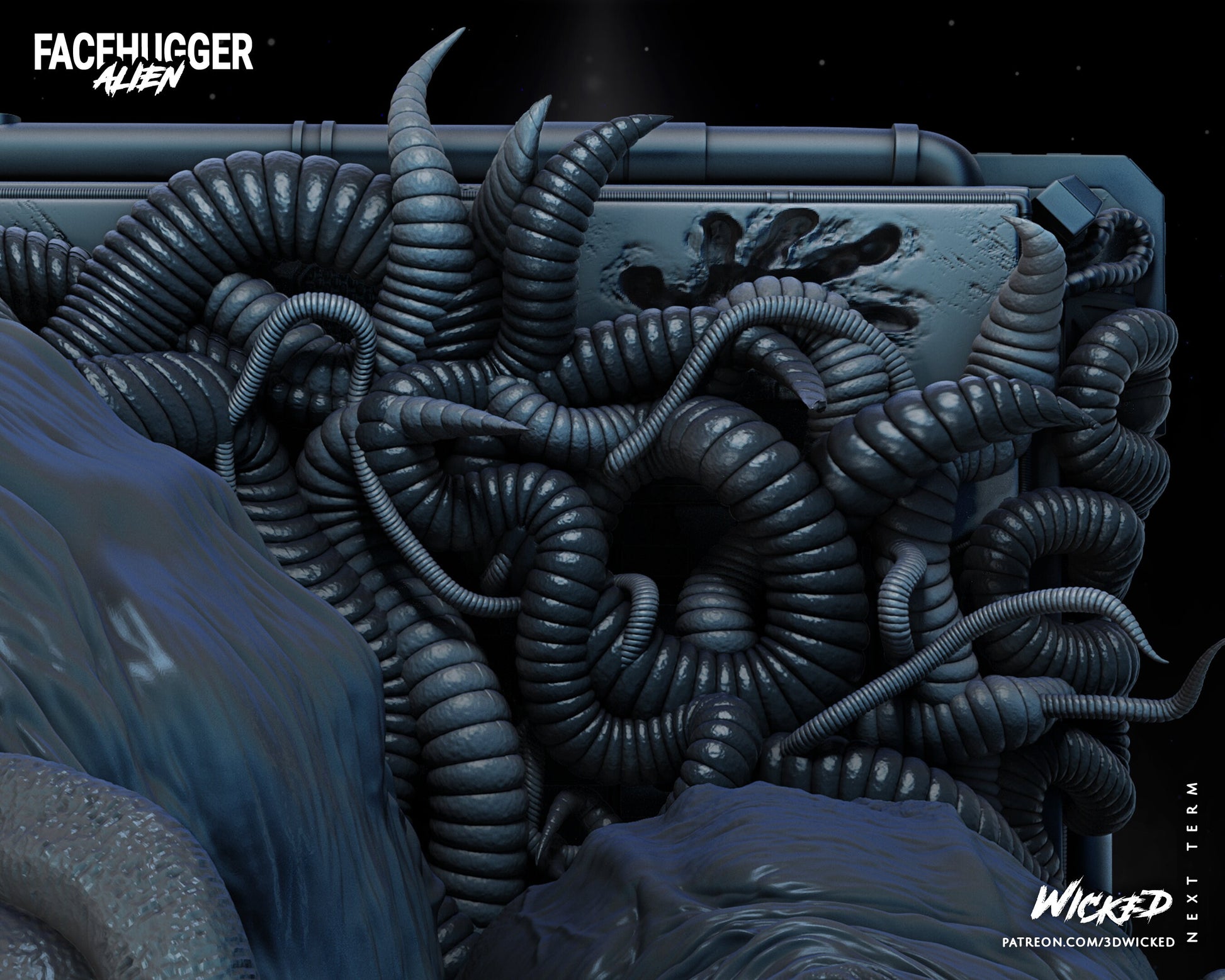 Face Hugger - Wicked 3D Models