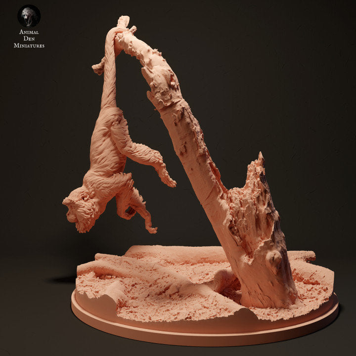 Red Howler Monkey - UNPAINTED - Animal Den Miniatures