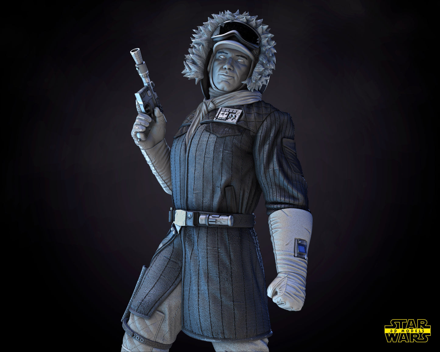 Han Solo Snow suit - UNPAINTED FAN ART - Star Wars 3D Models