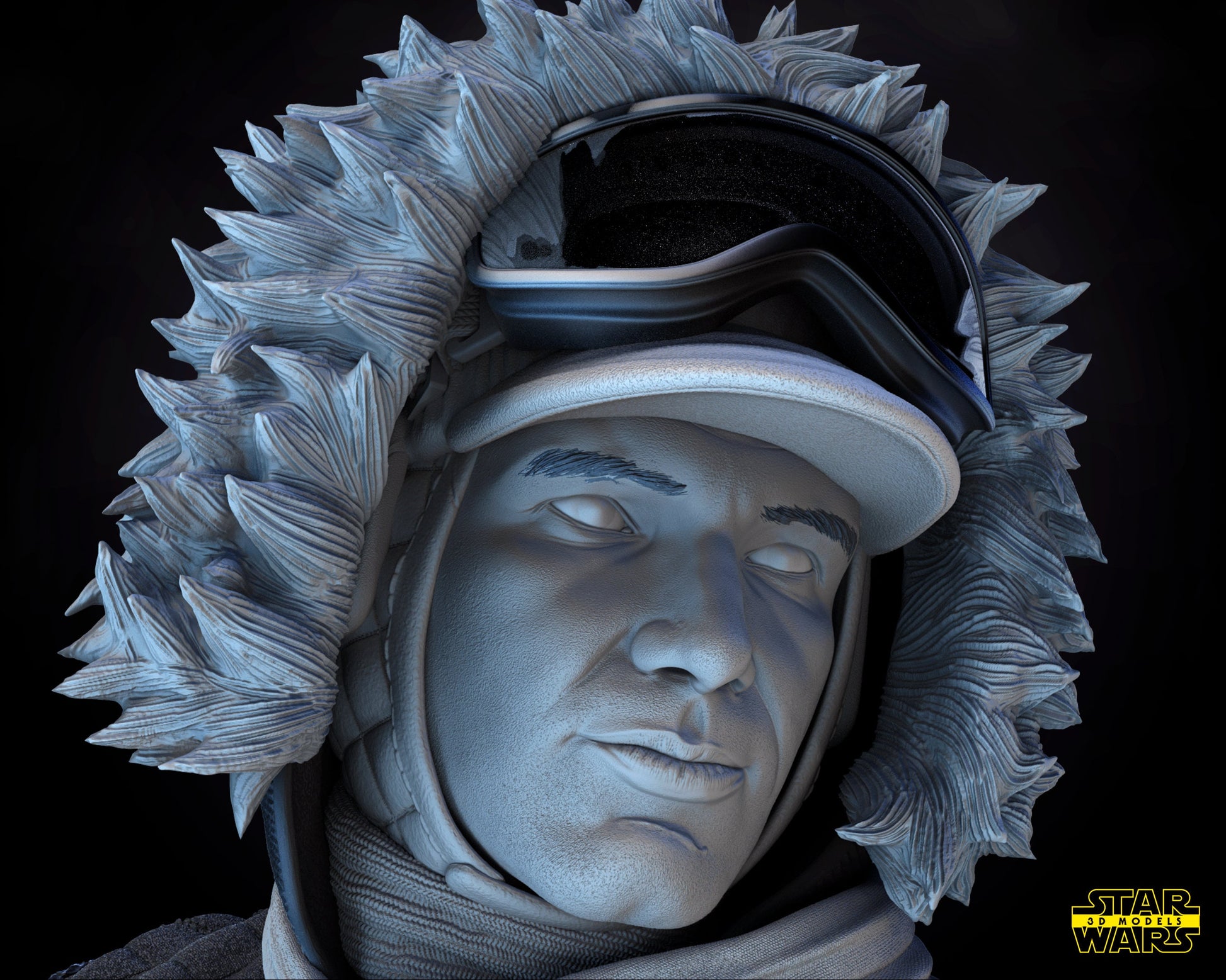 Han Solo Snow suit - UNPAINTED FAN ART - Star Wars 3D Models