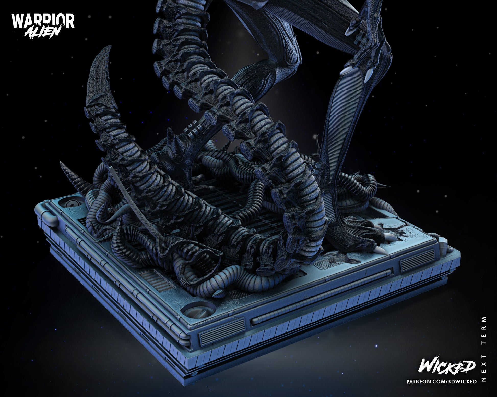 Alien Warrior - Wicked 3D Models