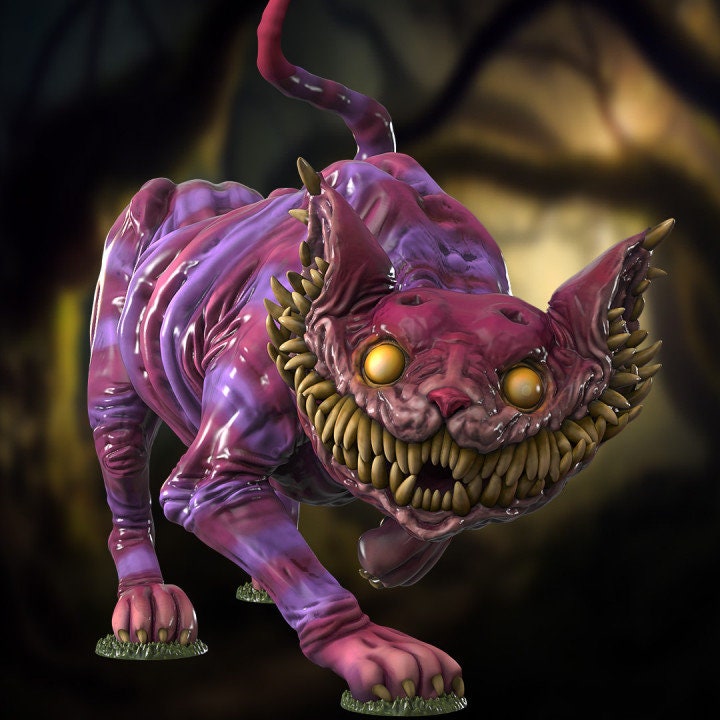 Evil Cat - UNPAINTED 3D Fan Art Figure -  Siryll Art