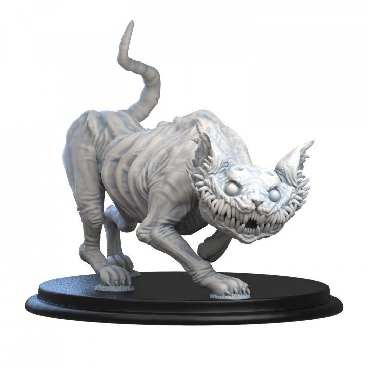 Evil Cat - UNPAINTED 3D Fan Art Figure -  Siryll Art