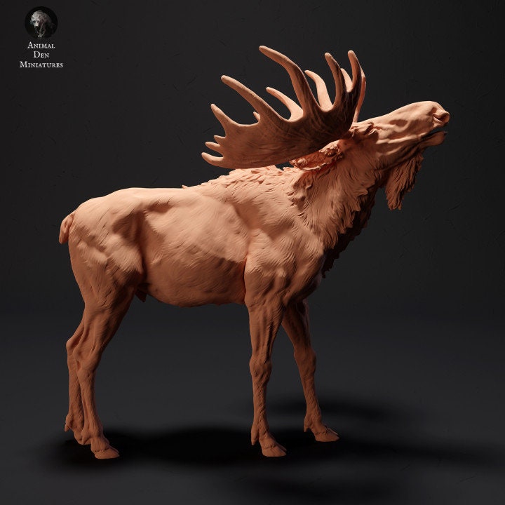 Moose Calling - UNPAINTED - Animal Den Miniatures