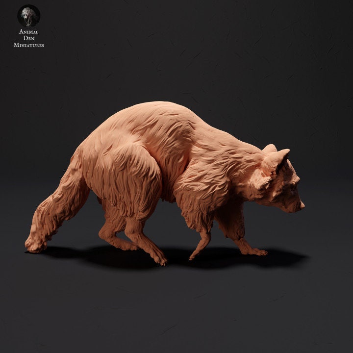 Raccoon - UNPAINTED - Animal Den Miniatures