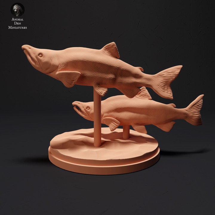 Sockeye Salmon - UNPAINTED - Animal Den Miniatures