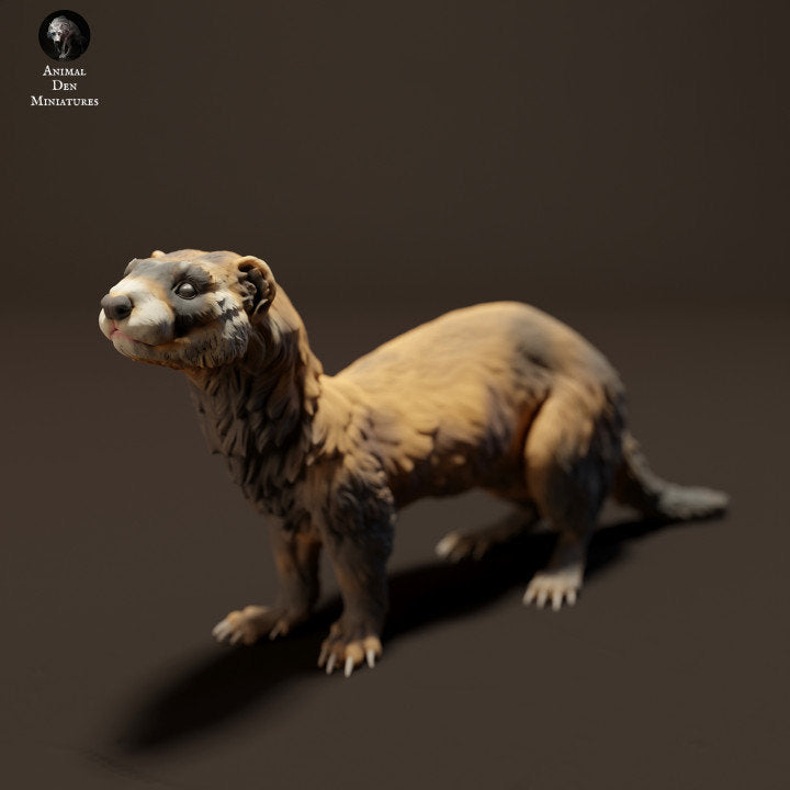 European Polecat - UNPAINTED - Animal Den Miniatures