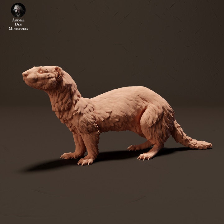 European Polecat - UNPAINTED - Animal Den Miniatures