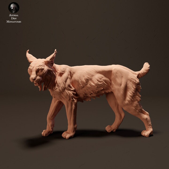 Iberian Lynx - UNPAINTED - Animal Den Miniatures