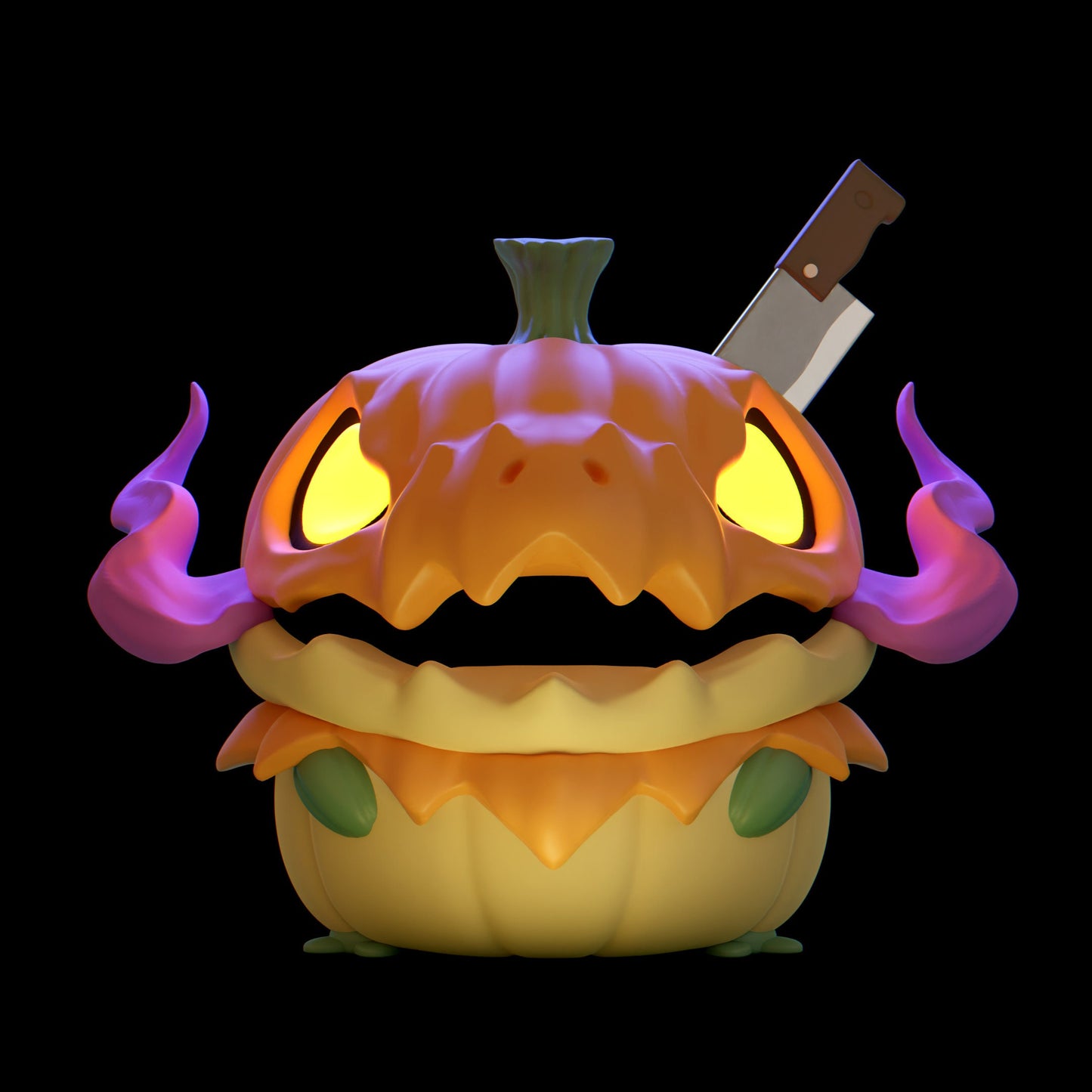 Pumpkin - UNPAINTED - Grumpii Art Toy