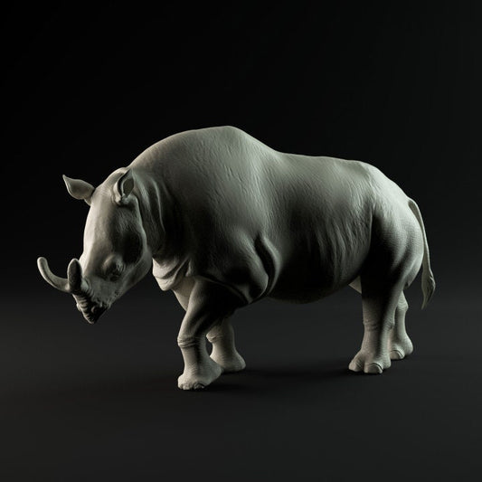 Megacerops/Brontotherium -UNPAINTED - Dino and Dog Miniatures