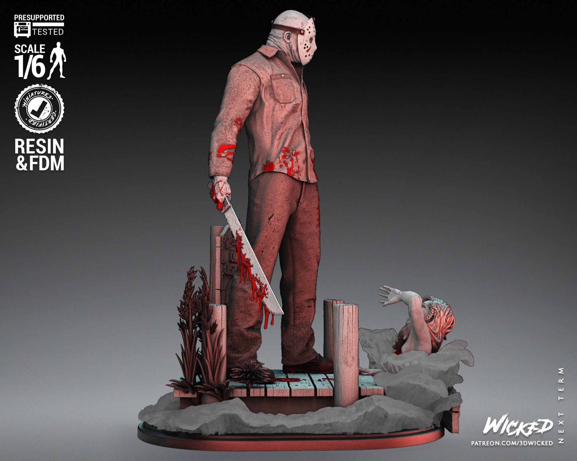 Jason - UNPAINTED - Fan Art by Wicked