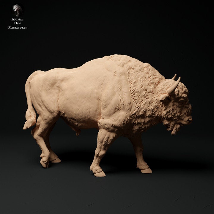 European Bison - UNPAINTED - Animal Den Miniatures
