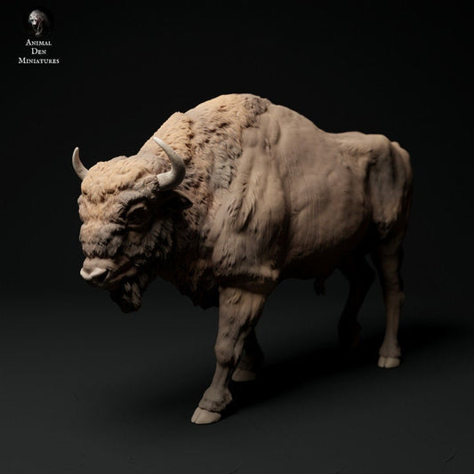 European Bison - UNPAINTED - Animal Den Miniatures