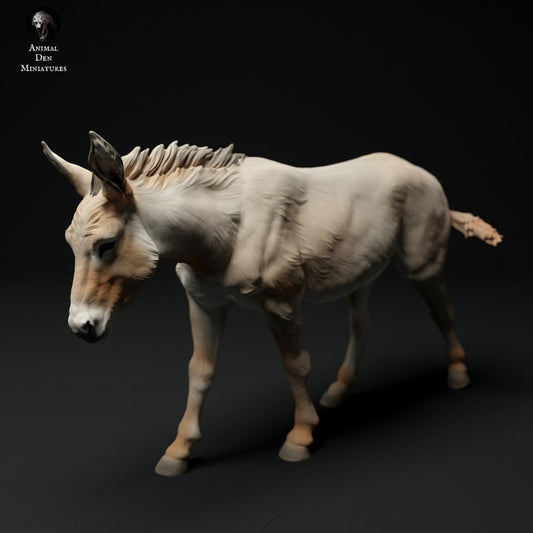 Common Donkey - UNPAINTED 3D resin print/figure - Animal Den Miniatures