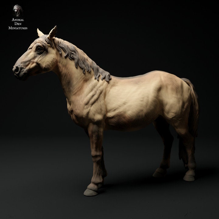 Konik Horse - UNPAINTED - Animal Den Miniatures