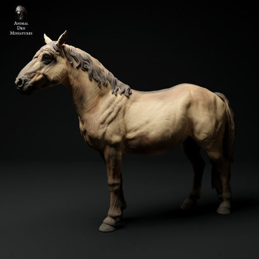 Konik Horse - UNPAINTED - Animal Den Miniatures